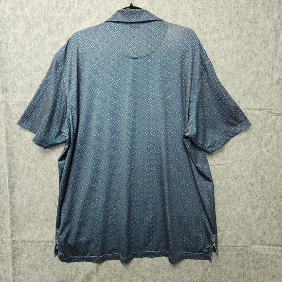 Peter Millar Summer Comfort Star Polo Shirt Mens XL Castle Stuart Golf Logo READ - Picture 4 of 9